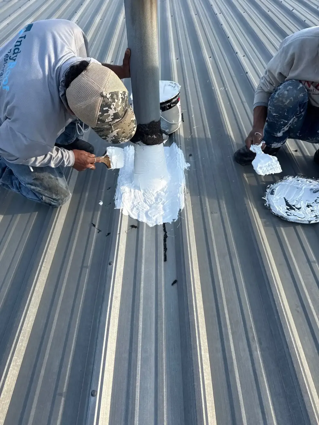 Flashing and seam work in Cambridge City