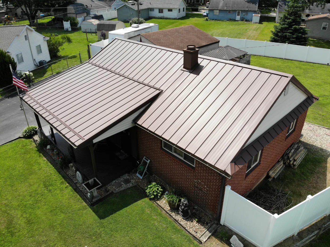 Commercial roof inspection documented in Cambridge City